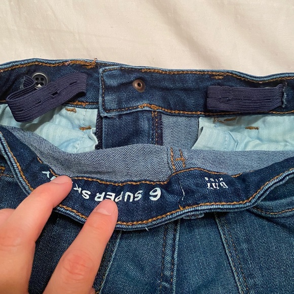NWOT, Boys Gap Super Skinny Jeans, Size 6, Dark Wash - Picture 5 of 5